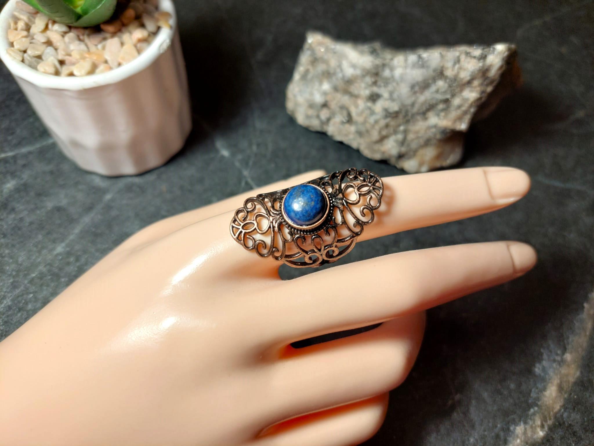 Vintāžas gredzens ar Zilā Lazurīta akmeni
