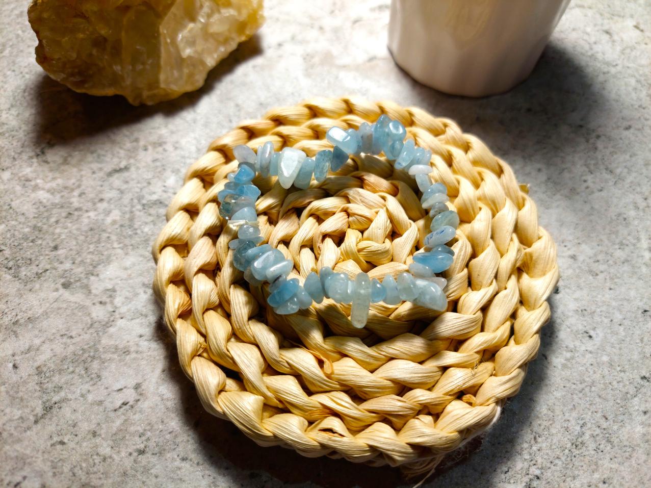 akvamarīna rokassprādze