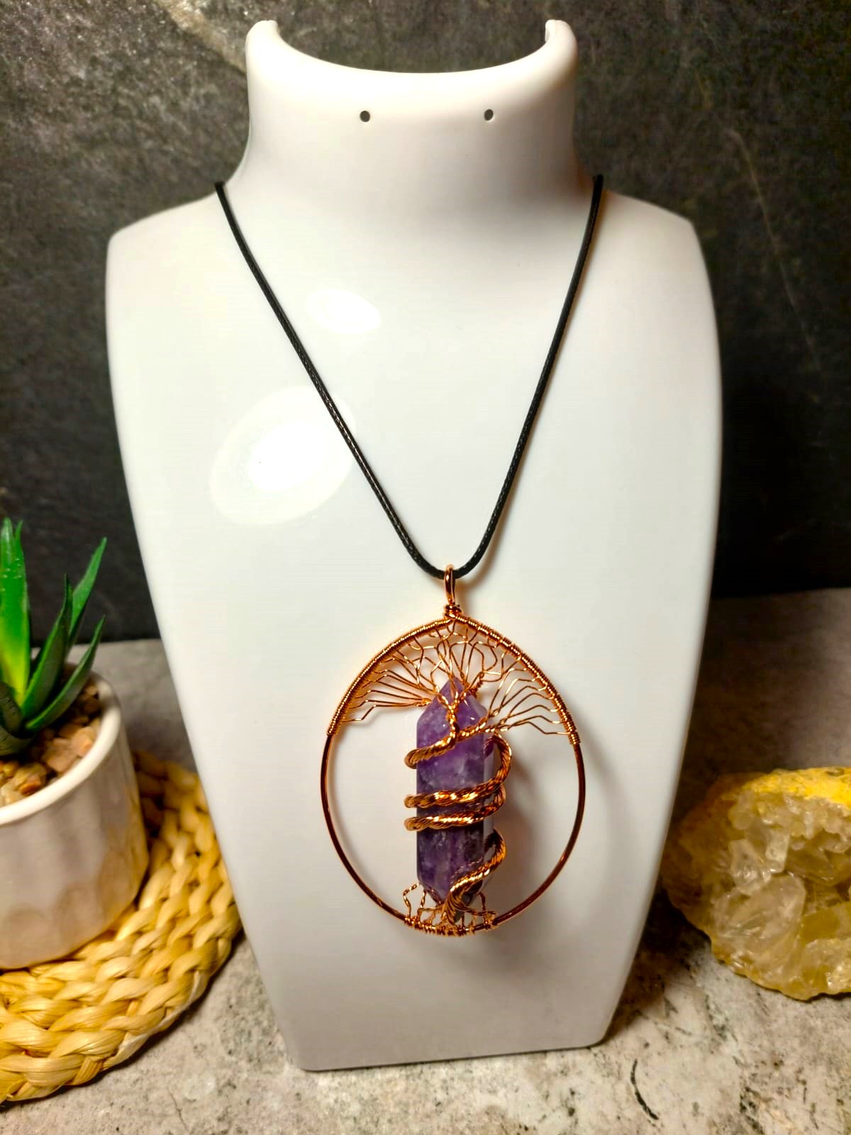 Ametista Orgonīta kulons