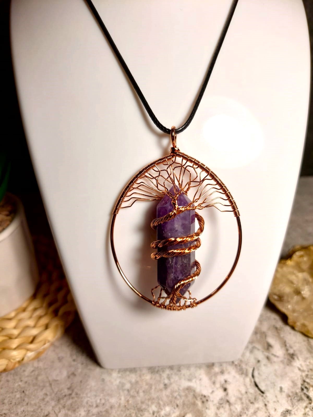 Ametista Orgonīta kulons