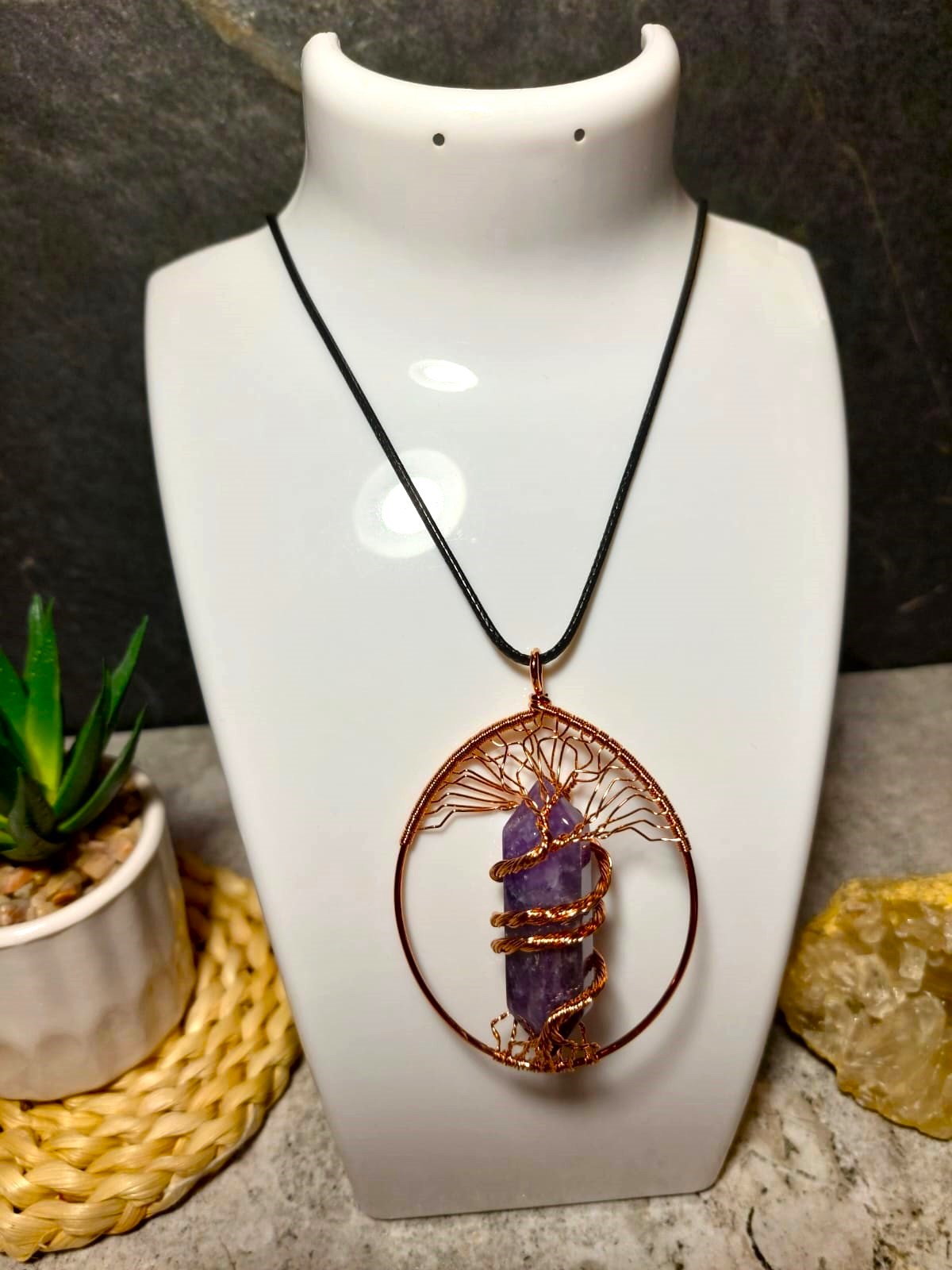 Ametista Orgonīta kulons